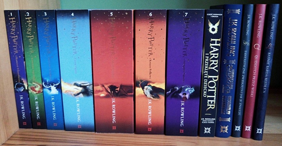 Moja kolekcja książek o "Harrym Potterze"